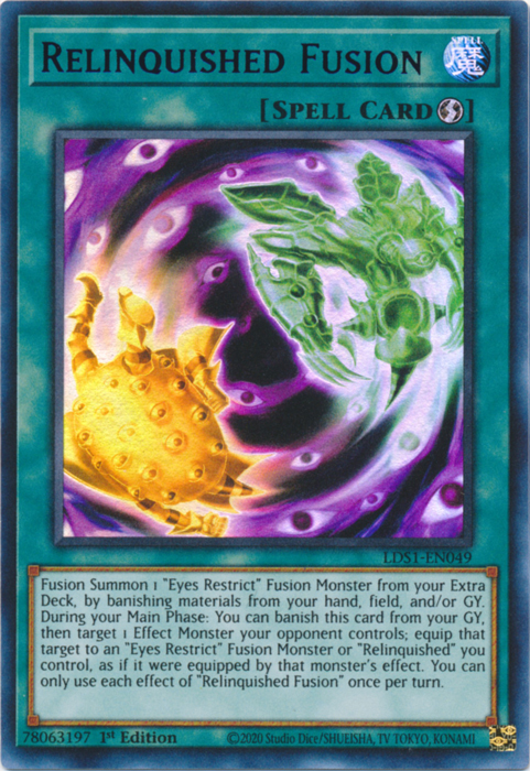 Relinquished Fusion (Blue) [LDS1-EN049] Ultra Rare | Odin's Place