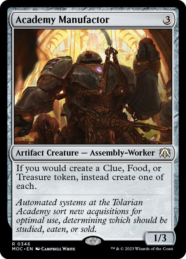 Academy Manufactor [March of the Machine Commander] | Odin's Place