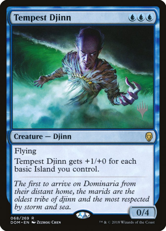 Tempest Djinn (Promo Pack) [Dominaria Promos] | Odin's Place