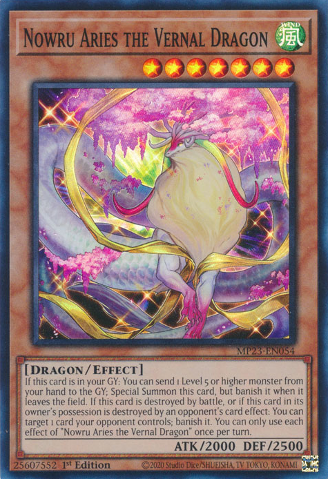 Nowru Aries the Vernal Dragon [MP23-EN054] Super Rare | Odin's Place