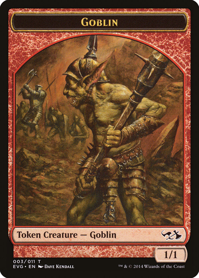 Goblin Token (3) (Elves vs. Goblins) [Duel Decks Anthology Tokens] | Odin's Place