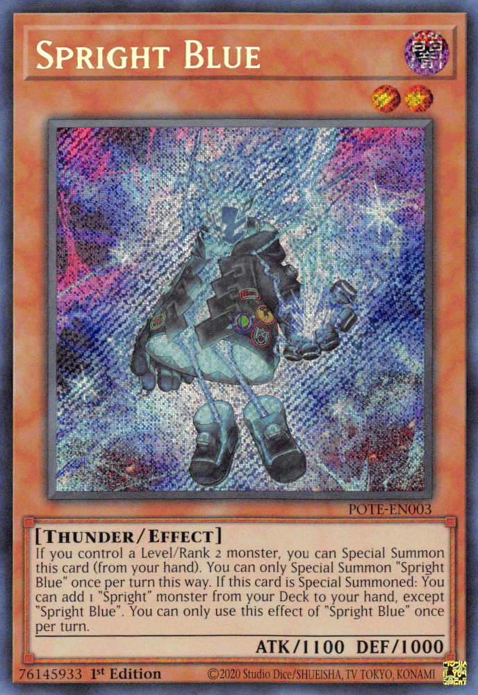 Spright Blue [POTE-EN003] Secret Rare | Odin's Place