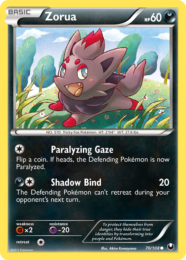 Zorua (70/108) [Black & White: Dark Explorers] | Odin's Place