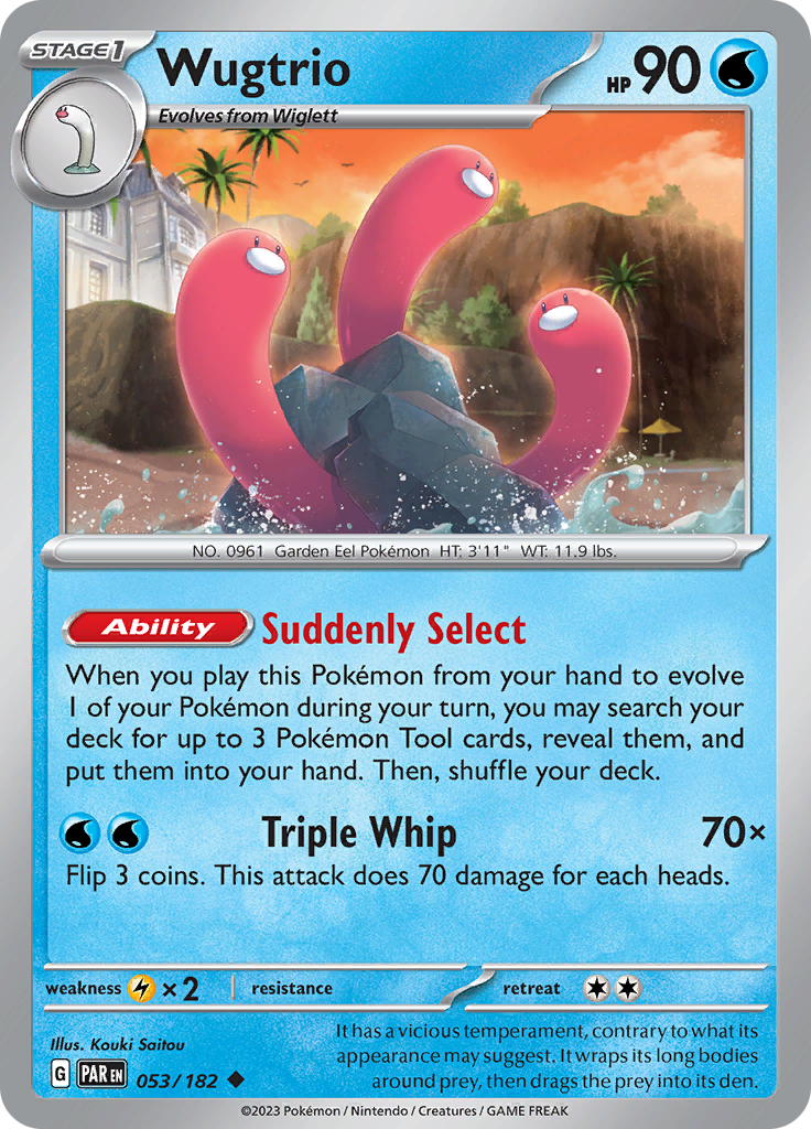 Wugtrio (053/182) [Scarlet & Violet: Paradox Rift] | Odin's Place