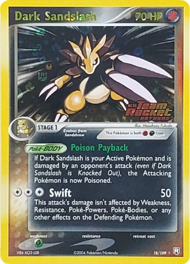 Dark Sandslash (18/109) (Stamped) [EX: Team Rocket Returns] | Odin's Place