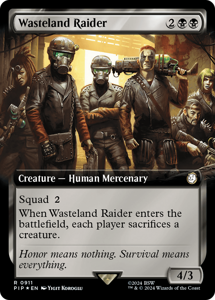 Wasteland Raider (Extended Art) (Surge Foil) [Fallout] | Odin's Place