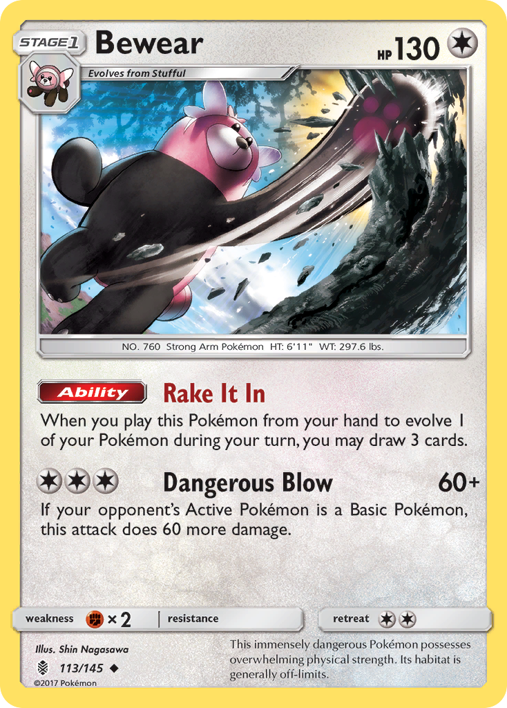Bewear (113/145) [Sun & Moon: Guardians Rising] | Odin's Place