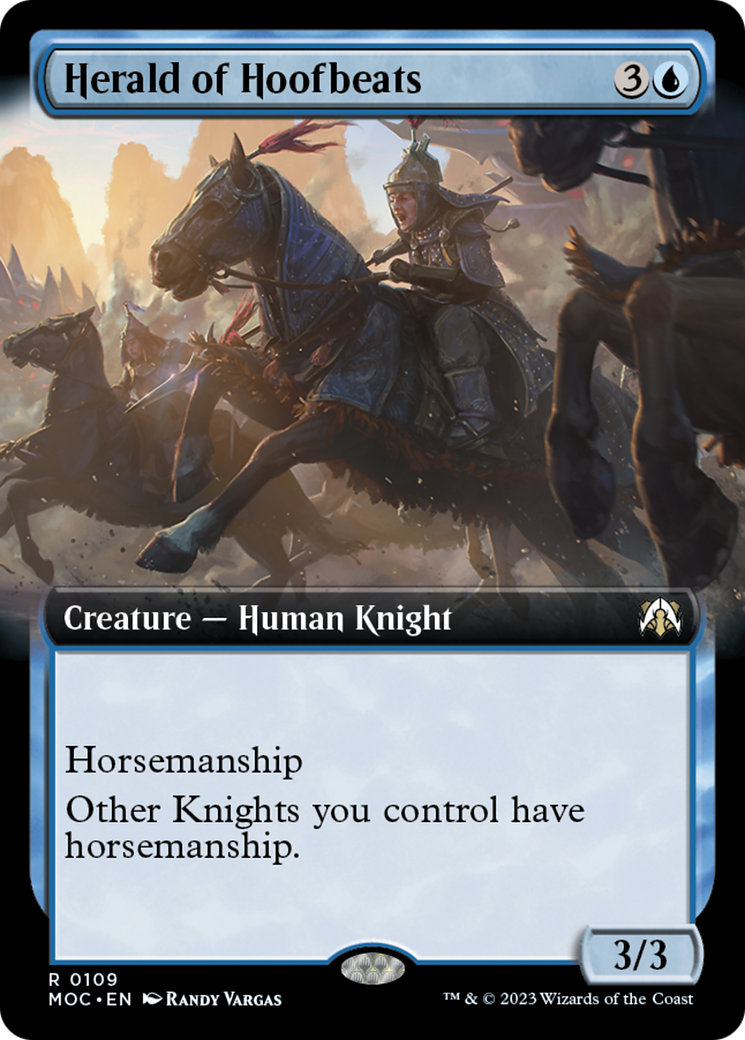 Herald of Hoofbeats (Extended Art) [March of the Machine Commander] | Odin's Place
