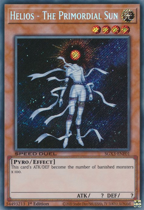 Helios - The Primordial Sun [SGX3-ENF01] Secret Rare | Odin's Place