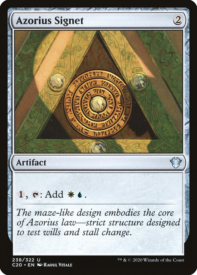 Azorius Signet [Commander 2020] | Odin's Place