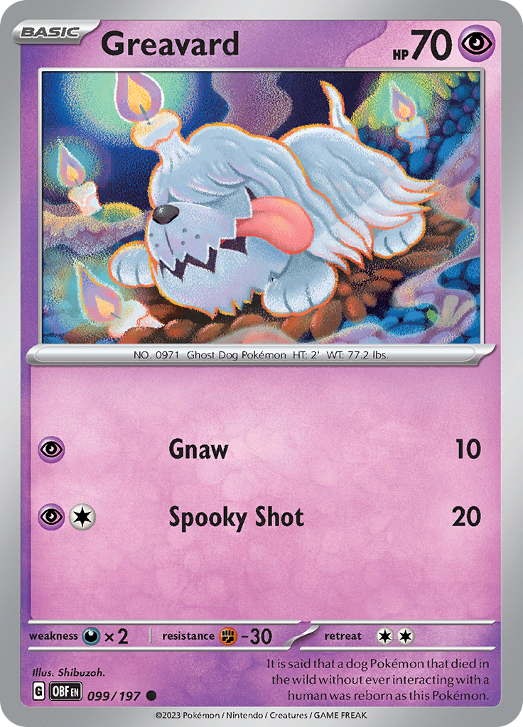 Greavard (099/197) [Scarlet & Violet: Obsidian Flames] | Odin's Place