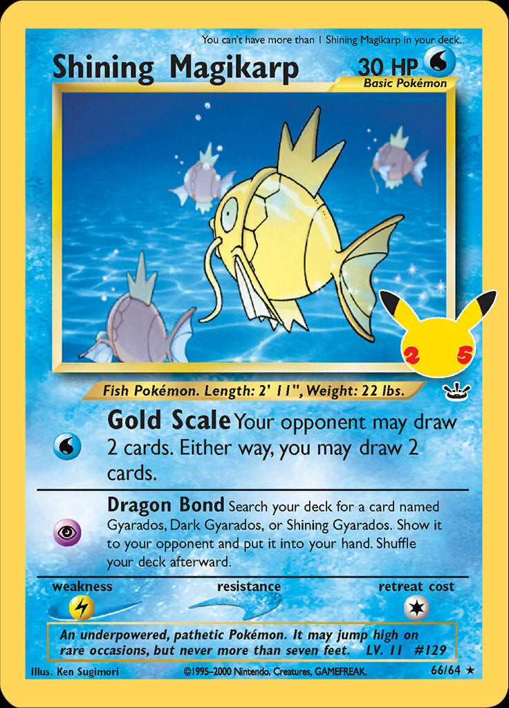 Shining Magikarp (66/64) [Celebrations: 25th Anniversary - Classic Collection] | Odin's Place