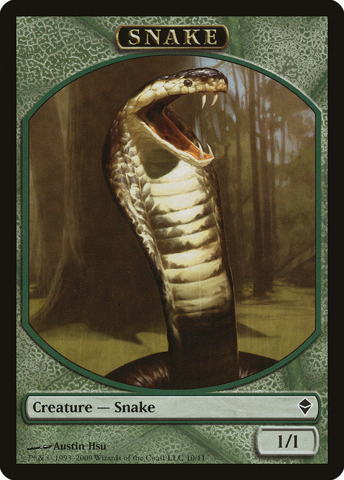 Snake Token (10) [Zendikar Tokens] | Odin's Place