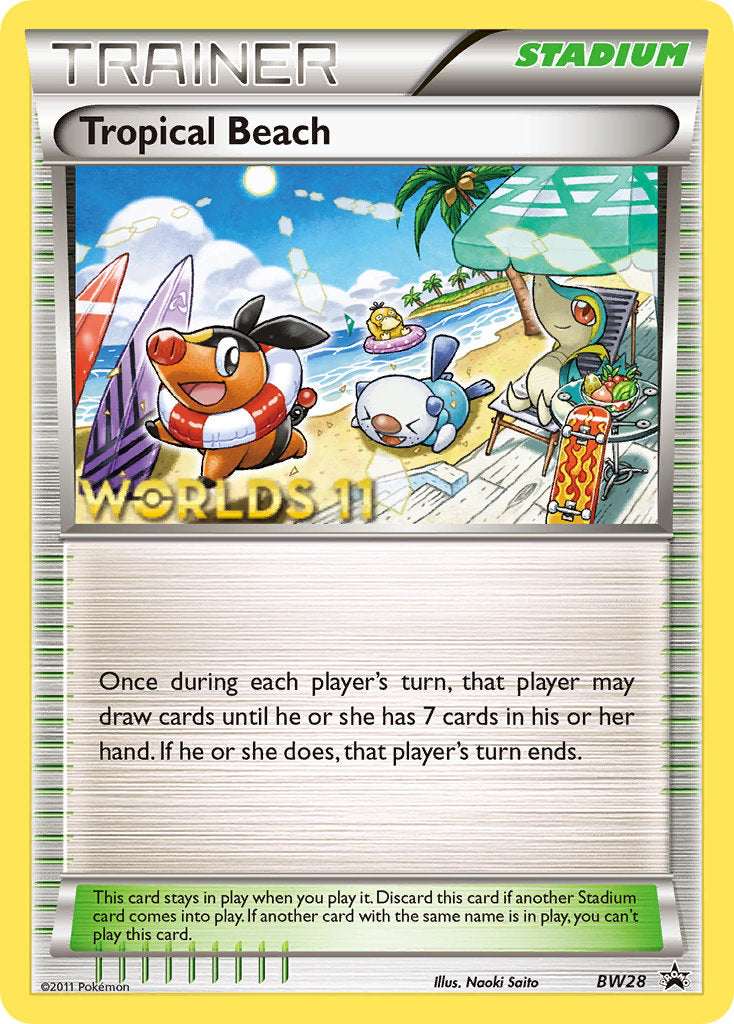 Tropical Beach (BW28) (Finalist) [Black & White: Black Star Promos] | Odin's Place