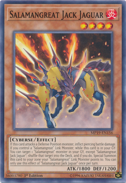 Salamangreat Jack Jaguar [MP19-EN156] Common | Odin's Place