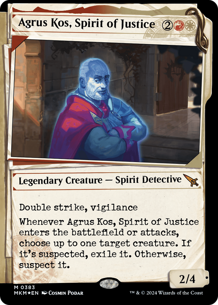 Agrus Kos, Spirit of Justice (Showcase) (Invisible Ink) [Murders at Karlov Manor] | Odin's Place
