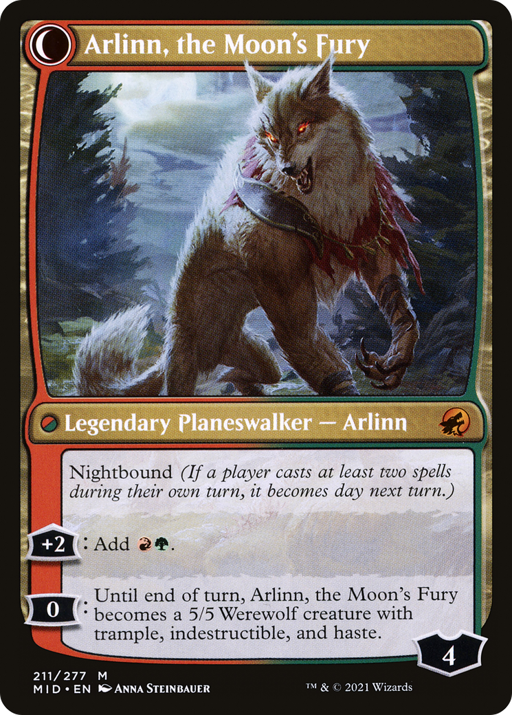Arlinn, the Pack's Hope // Arlinn, the Moon's Fury [Secret Lair: From Cute to Brute] | Odin's Place