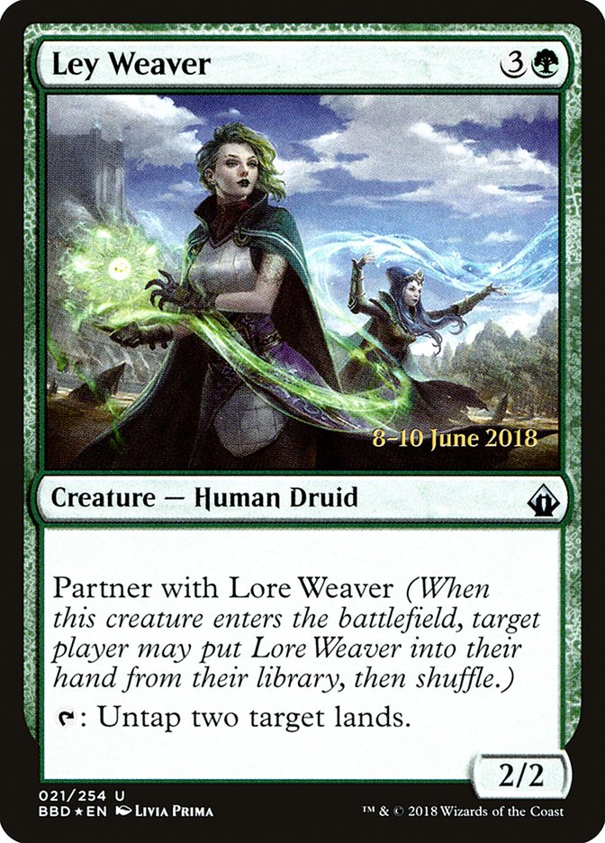 Ley Weaver (21) [Battlebond Prerelease Promos] | Odin's Place