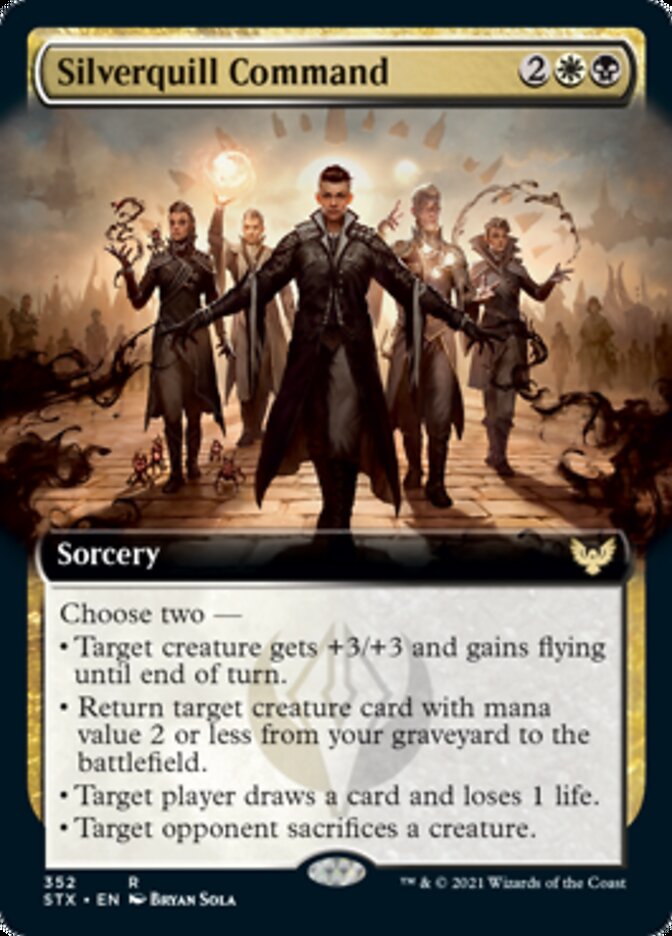 Silverquill Command (Extended Art) [Strixhaven: School of Mages] | Odin's Place