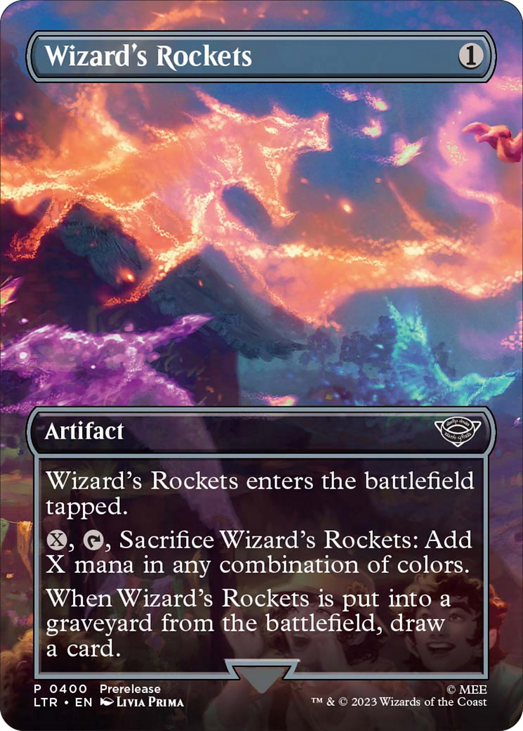 Wizard's Rockets (Borderless Alternate Art) [The Lord of the Rings: Tales of Middle-Earth] | Odin's Place