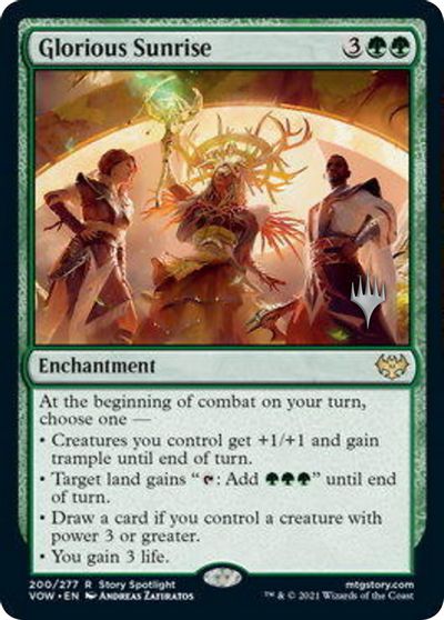 Glorious Sunrise (Promo Pack) [Innistrad: Crimson Vow Promos] | Odin's Place