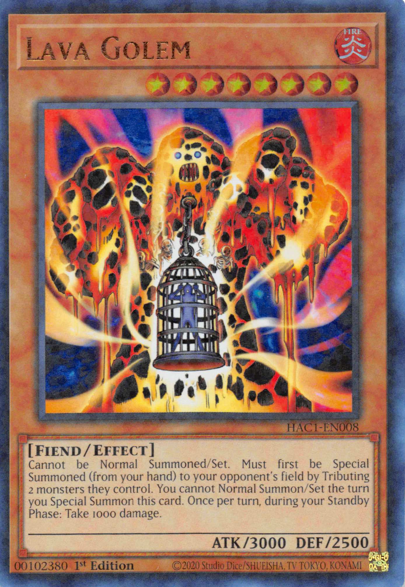 Lava Golem (Duel Terminal) [HAC1-EN008] Parallel Rare | Odin's Place