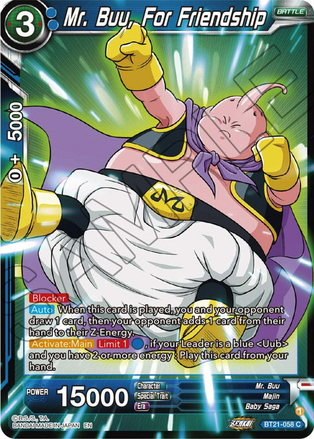 Mr. Buu, For Friendship (BT21-058) [Wild Resurgence] | Odin's Place