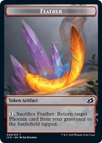 Feather // Human Soldier (005) Double-Sided Token [Ikoria: Lair of Behemoths Tokens] | Odin's Place