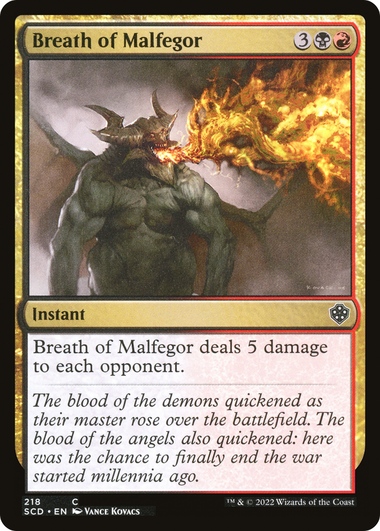 Breath of Malfegor [Starter Commander Decks] | Odin's Place