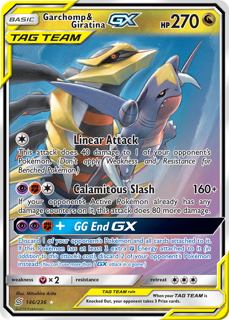 Garchomp & Giratina GX (146/236) [Sun & Moon: Unified Minds] | Odin's Place