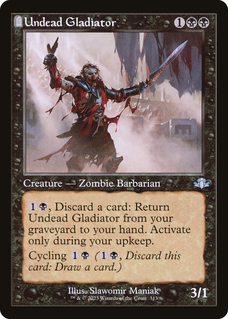 Undead Gladiator (Retro) [Dominaria Remastered] | Odin's Place