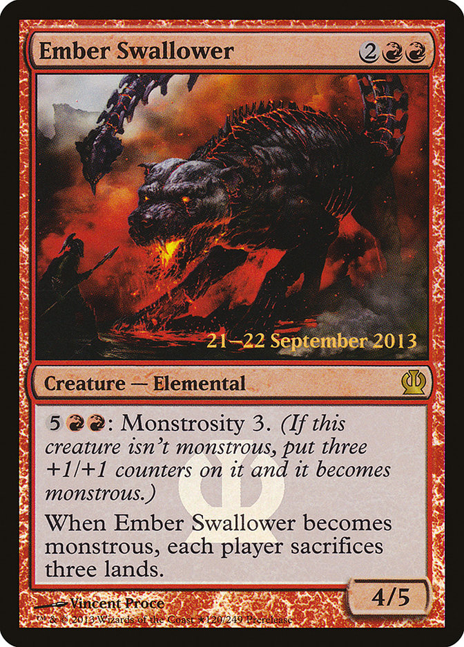 Ember Swallower (120) [Theros Prerelease Promos] | Odin's Place