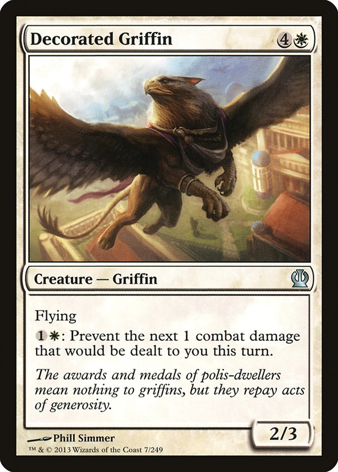 Decorated Griffin (7) [Theros] | Odin's Place