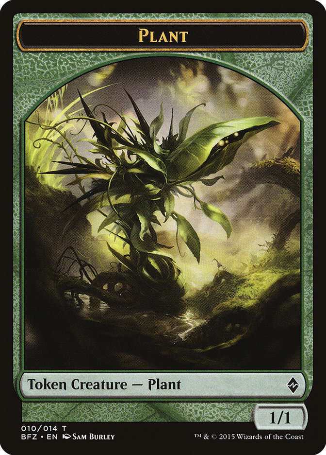 Plant Token (10) [Battle for Zendikar Tokens] | Odin's Place