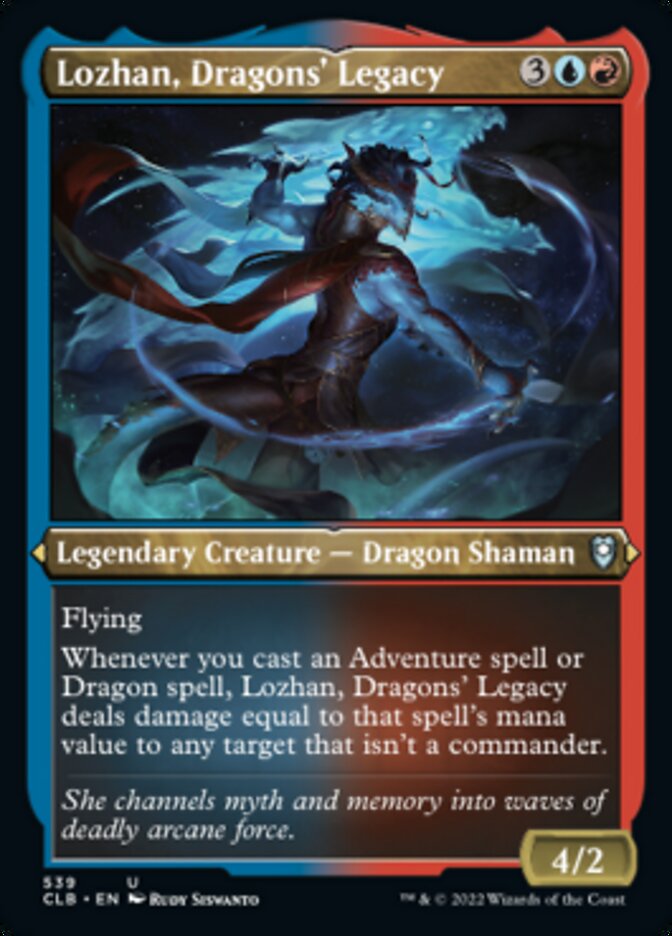 Lozhan, Dragons' Legacy (Foil Etched) [Commander Legends: Battle for Baldur's Gate] | Odin's Place