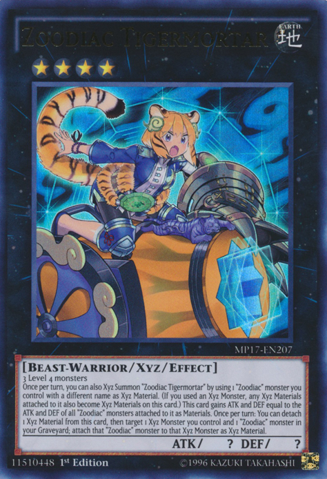 Zoodiac Tigermortar [MP17-EN207] Ultra Rare | Odin's Place