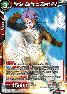 Trunks, Battle on Planet M-2 (BT17-013) [Ultimate Squad] | Odin's Place