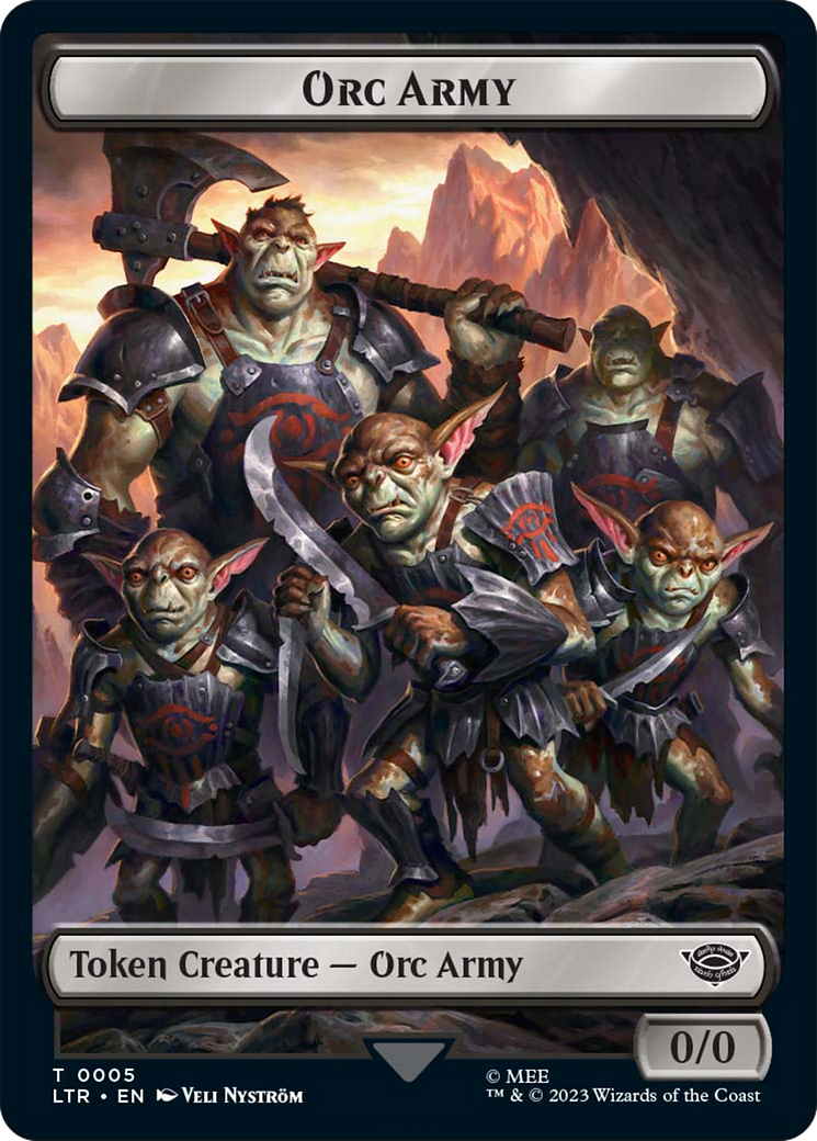 Food (09) // Orc Army (05) Double-Sided Token [The Lord of the Rings: Tales of Middle-Earth Tokens] | Odin's Place