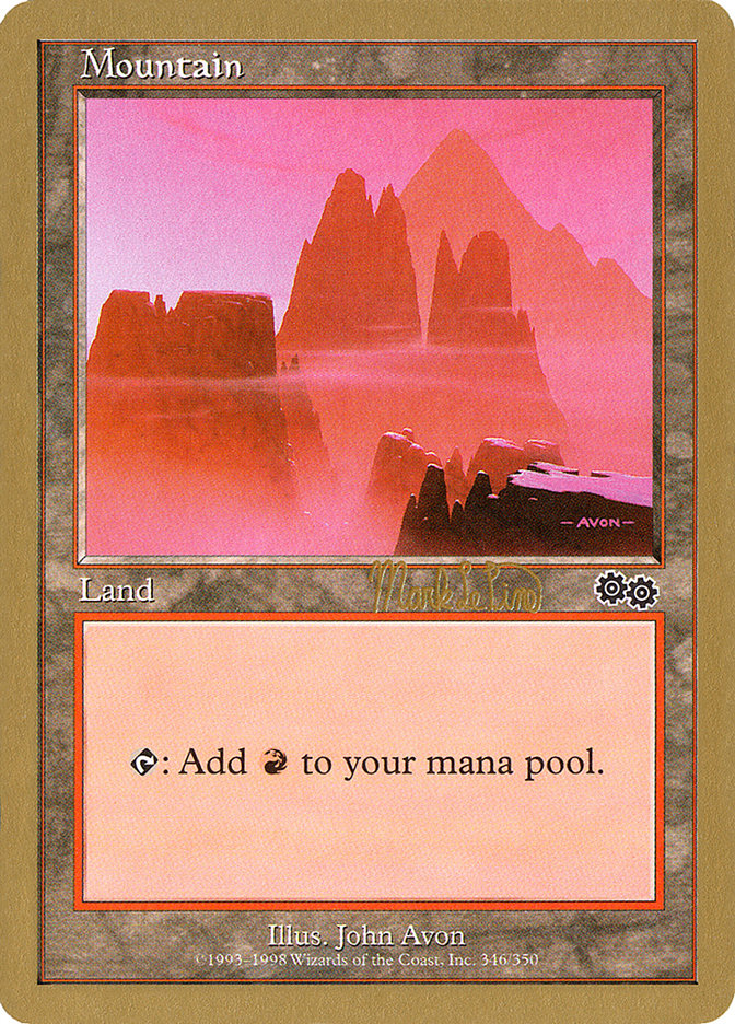 Mountain (mlp346b) (Mark Le Pine) [World Championship Decks 1999] | Odin's Place