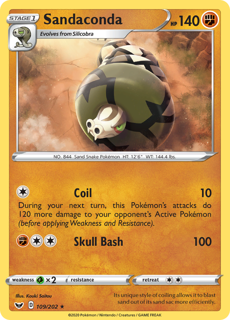 Sandaconda (109/202) [Sword & Shield: Base Set] | Odin's Place