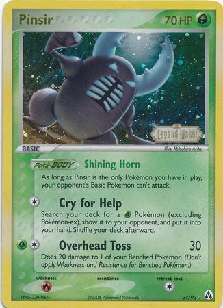 Pinsir (24/92) (Stamped) [EX: Legend Maker] | Odin's Place