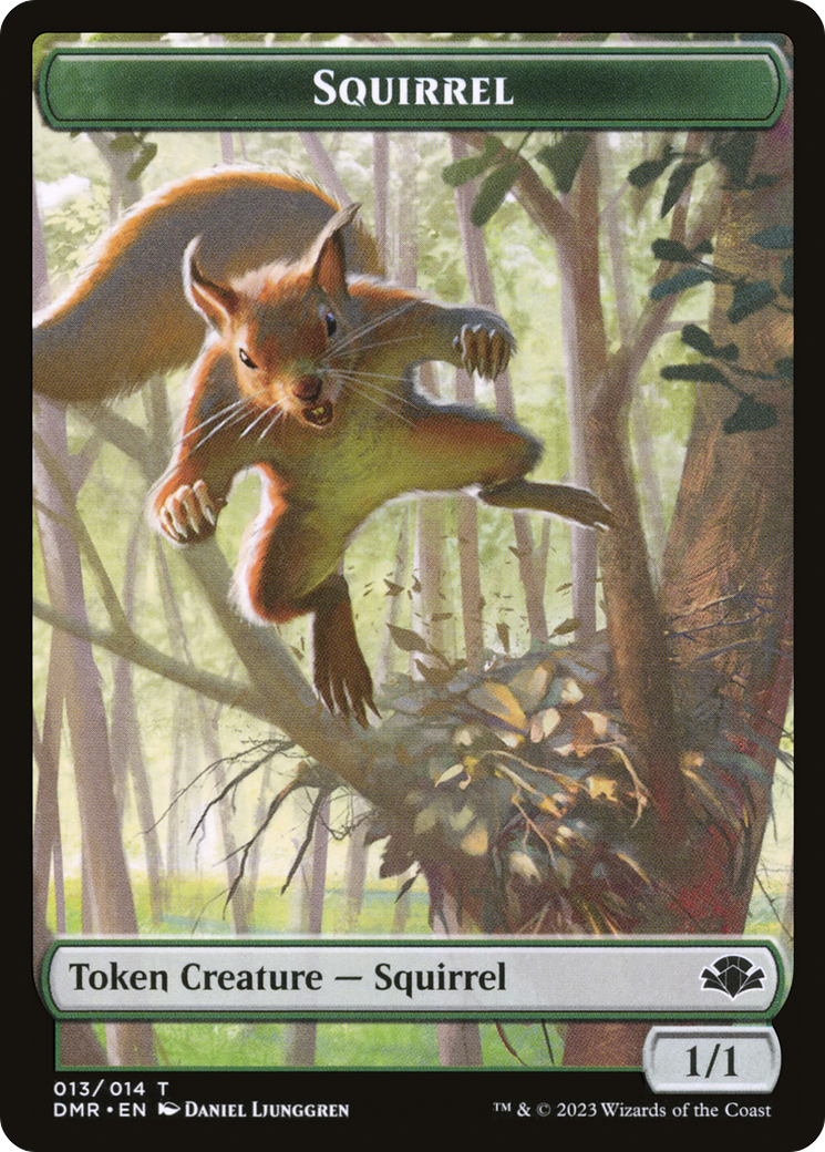 Squirrel Token [Dominaria Remastered Tokens] | Odin's Place