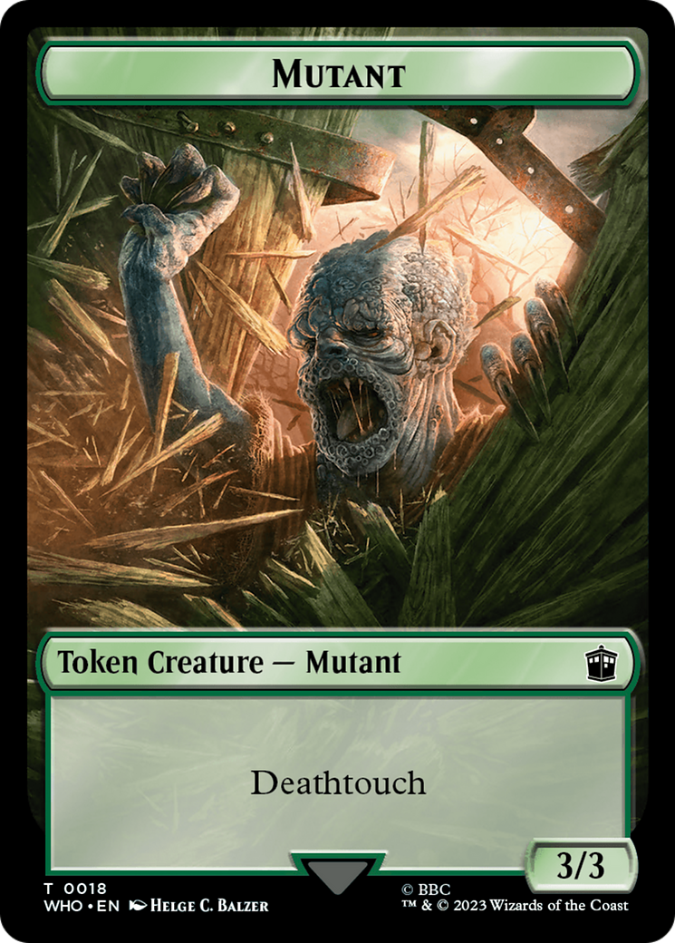Alien Angel // Mutant Double-Sided Token [Doctor Who Tokens] | Odin's Place