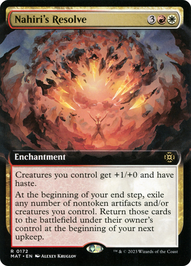 Nahiri's Resolve (Extended Art) [March of the Machine: The Aftermath] | Odin's Place