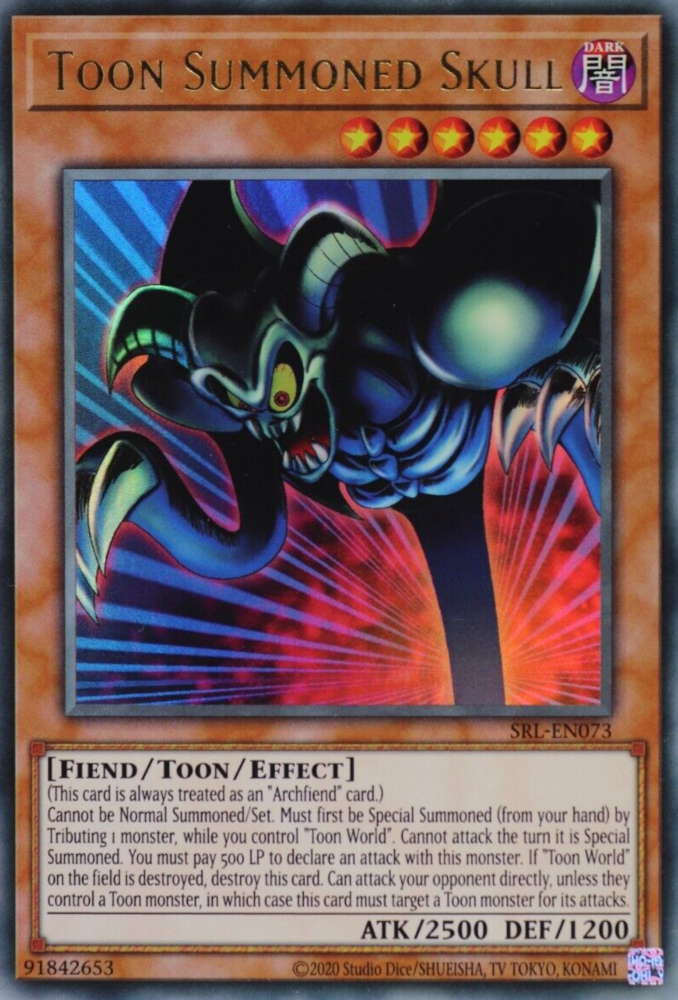 Toon Summoned Skull (25th Anniversary) [SRL-EN073] Ultra Rare | Odin's Place