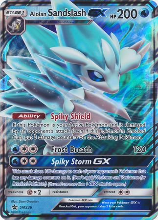Alolan Sandslash GX (SM236) (Jumbo Card) [Sun & Moon: Black Star Promos] | Odin's Place