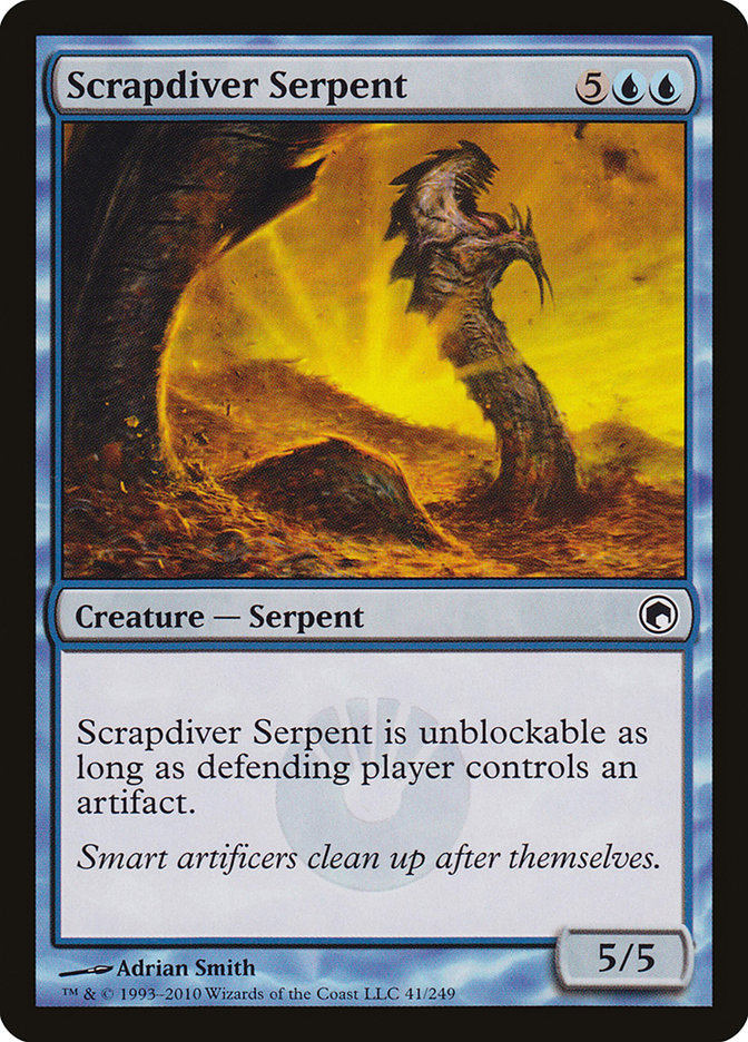 Scrapdiver Serpent (41) [Scars of Mirrodin] | Odin's Place