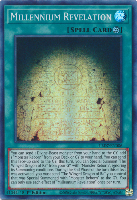 Millennium Revelation [LED7-EN006] Super Rare | Odin's Place