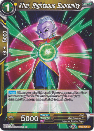 Khai, Righteous Supremity (DB2-125) [Divine Multiverse] | Odin's Place