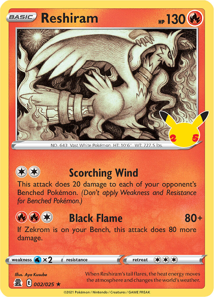 Reshiram (002/025) [Celebrations: 25th Anniversary] | Odin's Place